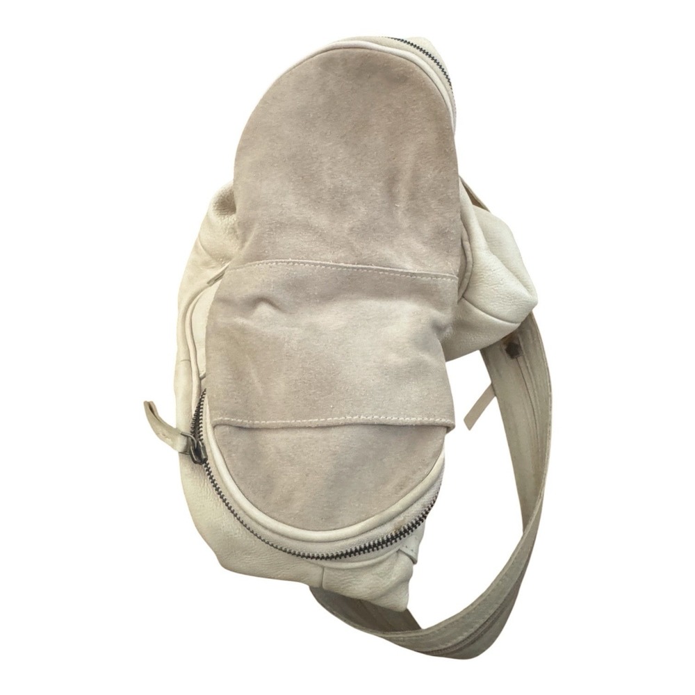 FREE PEOPLE We The Free Leather  Soho Convertible Sling Bag Beige - Picture 7 of 11